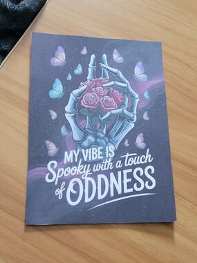 🌹New🌹Spooky with a Touch of Oddness Purple 4pc Post Card Set